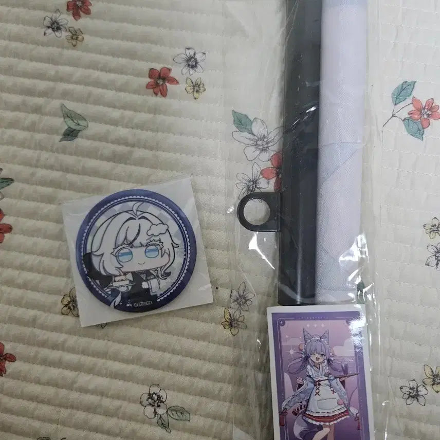 [BUNJANG] Shibuki Tapestry &amp; Rin Can Badge Set / 시부키 태피스트리&amp;린 캔뱃지