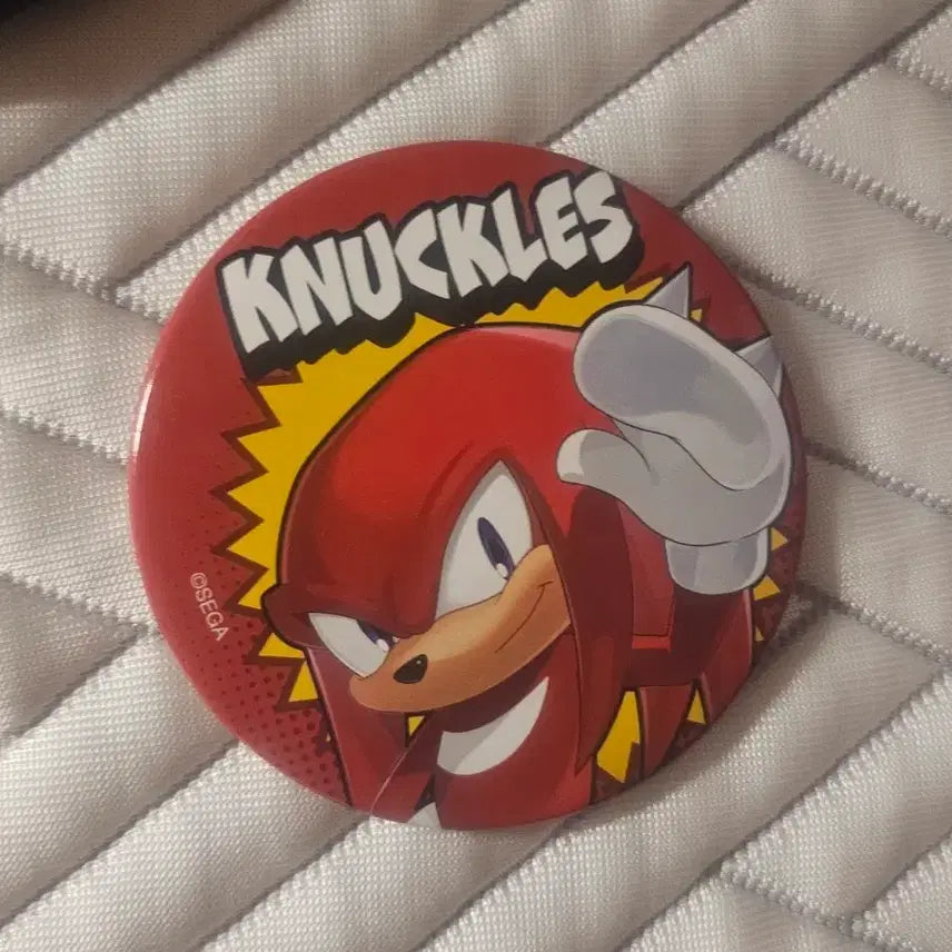 [BUNJANG] Sonic the Hedgehog Knuckles Big Can Badge / 소닉 너클즈 큰 캔뱃지