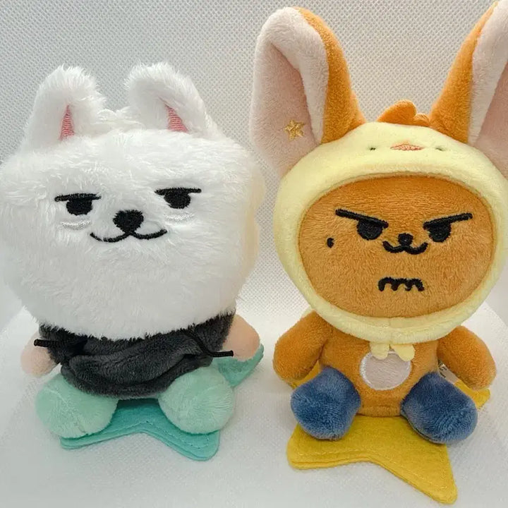 [BUNJANG] BABYMONSTER 2nd Anniversary Plush Keyring Yongmong &amp; Hwangchun Bundle Set / 뿔바투 플러쉬키링 용멍&amp;황춘 일괄판매