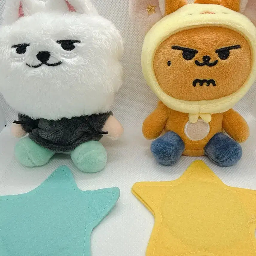 [BUNJANG] BABYMONSTER 2nd Anniversary Plush Keyring Yongmong &amp; Hwangchun Bundle Set / 뿔바투 플러쉬키링 용멍&amp;황춘 일괄판매