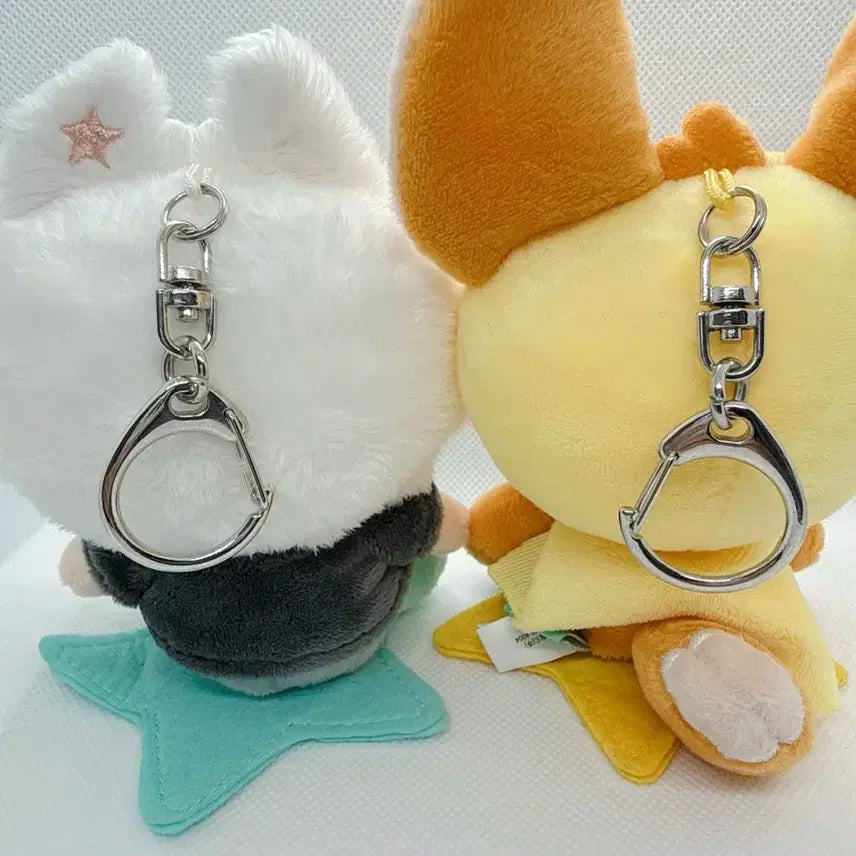 [BUNJANG] BABYMONSTER 2nd Anniversary Plush Keyring Yongmong &amp; Hwangchun Bundle Set / 뿔바투 플러쉬키링 용멍&amp;황춘 일괄판매