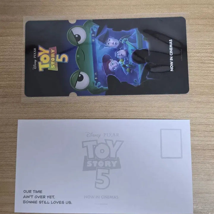 [BUNJANG] Toy Story 5 CineQ Special Ticket &amp; Postcard Set / 토이스토리 5 씨네큐 스페셜 티켓, 엽서