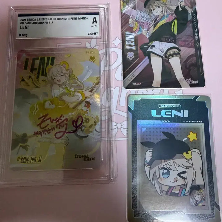 [BUNJANG] Eternal Return (ER) Lenny Autographed Signature Card Set / 이터널리턴 테레카 레니 성우 친필사인  카드 셋트