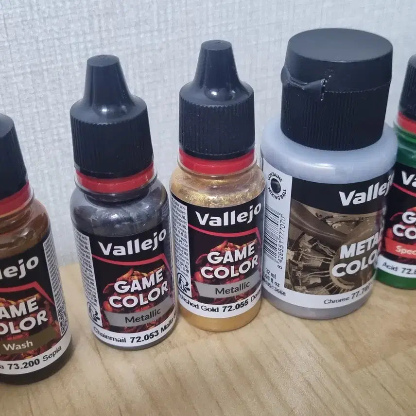 [BUNJANG] Vallejo Acrylic Paint Set (19 Colors) / 바예호 아크릴 물감 19종