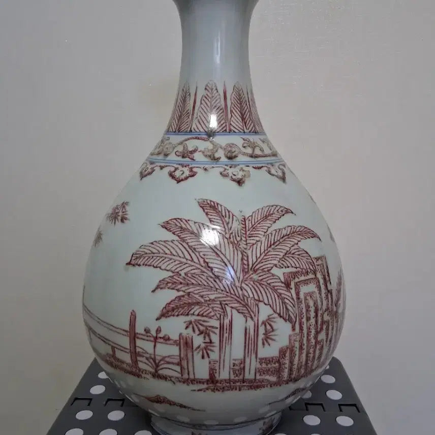 [BUNJANG] Yurihong Porcelain Vase with Three Cranes / 유리홍 도자기