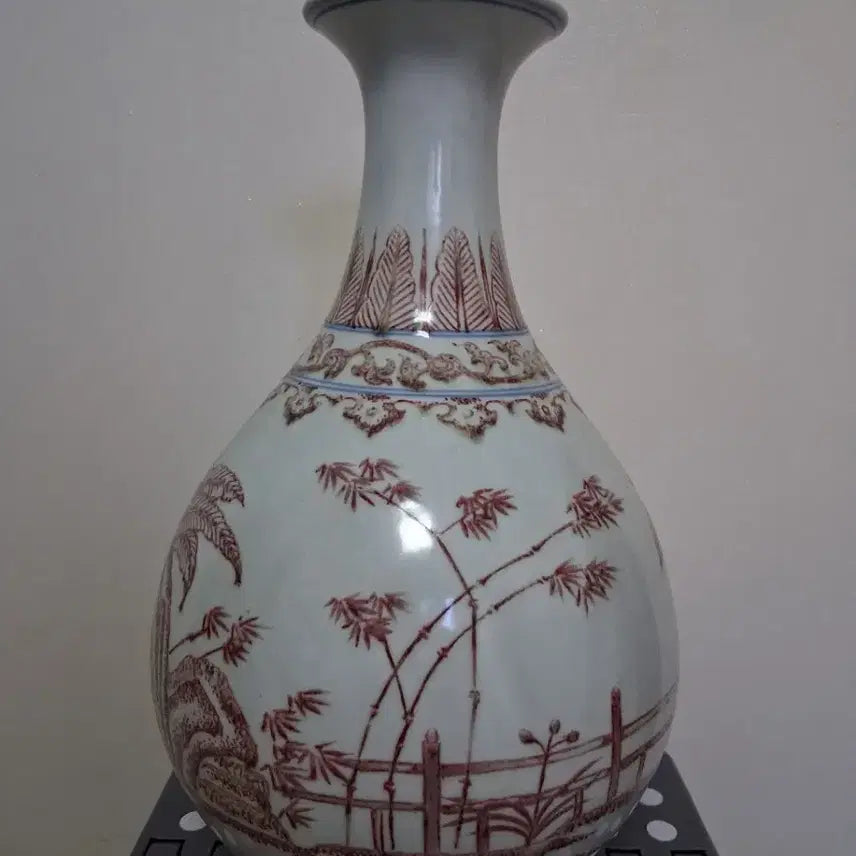 [BUNJANG] Yurihong Porcelain Vase with Three Cranes / 유리홍 도자기