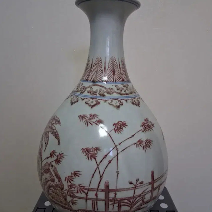 [BUNJANG] Yurihong Porcelain Vase with Three Cranes / 유리홍 도자기
