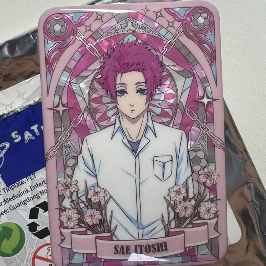 [BUNJANG] Blue Lock Isagi Yoichi Stained Glass Can Badge / 블루록 이토시 사에 캔뱃지