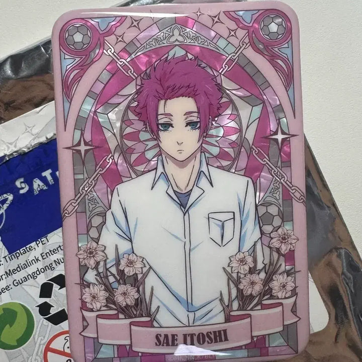 [BUNJANG] Blue Lock Isagi Yoichi Stained Glass Can Badge / 블루록 이토시 사에 캔뱃지