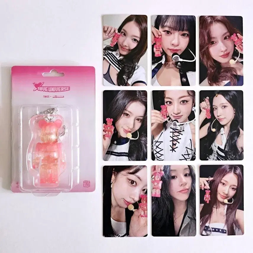 [BUNJANG] Twice Bearbrick Keyring Photocard Set Bundle / 트와이스 베어브릭 키링 포카세트 일괄