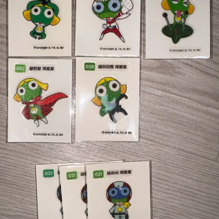[BUNJANG] Keroro 1st Edition Sticker Set Individual Sale / 케로로 1탄 띠부씰 개별판매 (실시간 수정)