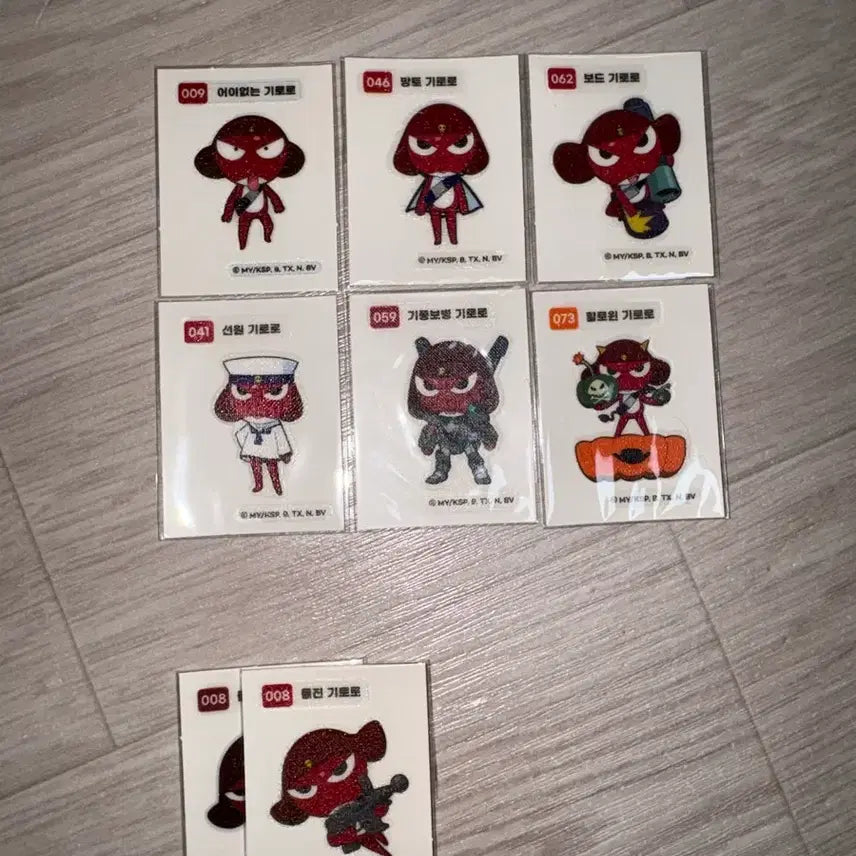 [BUNJANG] Keroro 1st Edition Sticker Set Individual Sale / 케로로 1탄 띠부씰 개별판매 (실시간 수정)