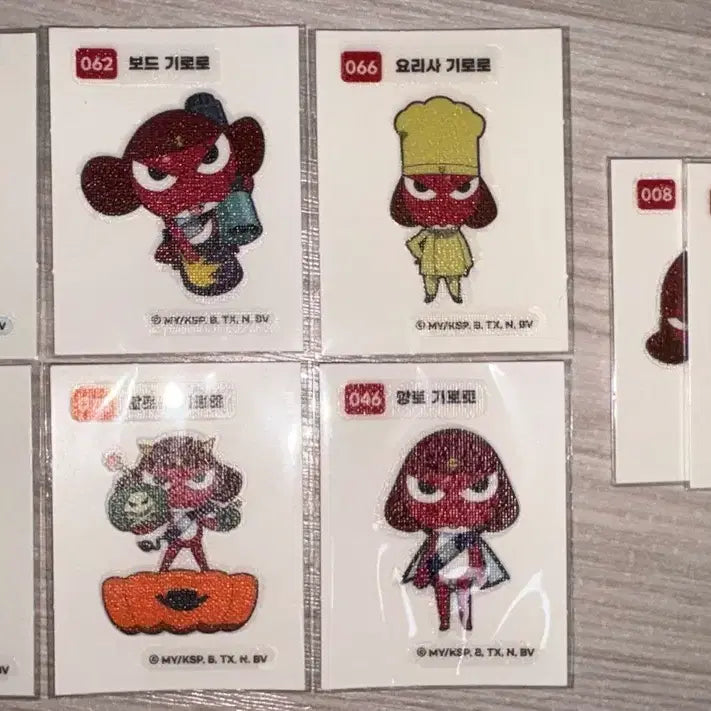 [BUNJANG] Keroro 1st Edition Sticker Set Individual Sale / 케로로 1탄 띠부씰 개별판매 (실시간 수정)