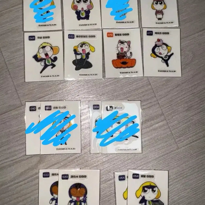 [BUNJANG] Keroro 1st Edition Sticker Set Individual Sale / 케로로 1탄 띠부씰 개별판매 (실시간 수정)