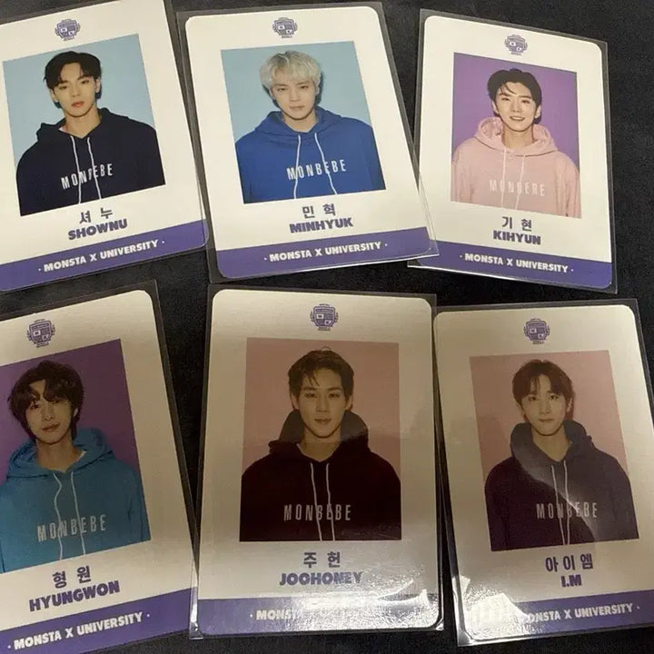 [BUNJANG] MONSTA X Monbebe 5th Gen Kit Student ID Photocard Bundle Set / 몬스타엑스 몬베베 5기 키트 학생증포카 일괄