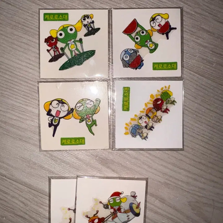 [BUNJANG] Keroro Shani Group Sticker Set / 케로로 샤니 단체띠부씰 판매(실시간 수정)