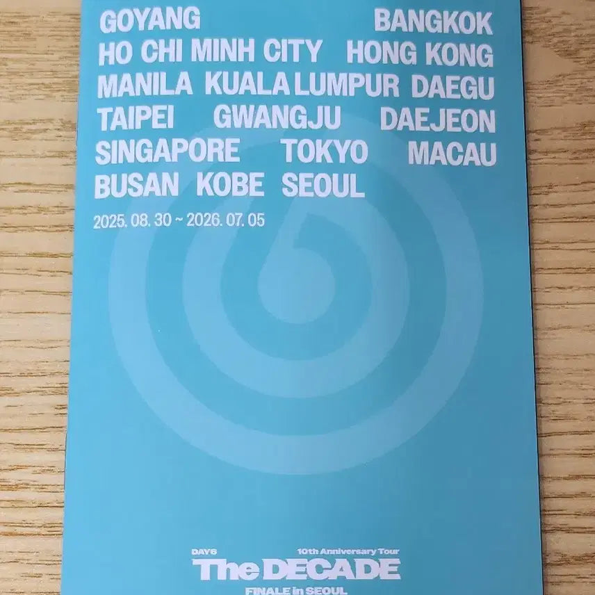 [BUNJANG] DAY6 DEACADE Encore Concert Photobook / 데이식스 데케이드 앙콘 입장기프트 포토북