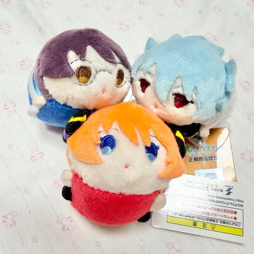 [BUNJANG] Gintama Mini Mochi Mascot Plush Set - Kintoki, Kagura, Shinpachi / 은혼 미니 모찌마스 인형 일괄 해결사 긴토키 카구라 신파치
