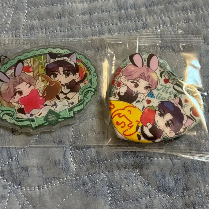 [BUNJANG] Cafe Lebom "Bam-eun Budeureora" Bam Acryl Magnet Badge / 카페 레봄 밤은 부드러워라 밤부 캔뱃지 아크릴 마그넷