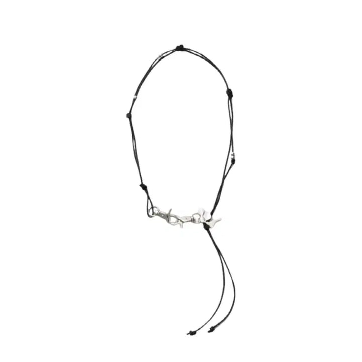 [BUNJANG] WOODZ Out Of Time Artifacts Necklace Suede Black / 우즈 아웃 오브 타임 아티팩츠 네클리스 스웨이드 블랙