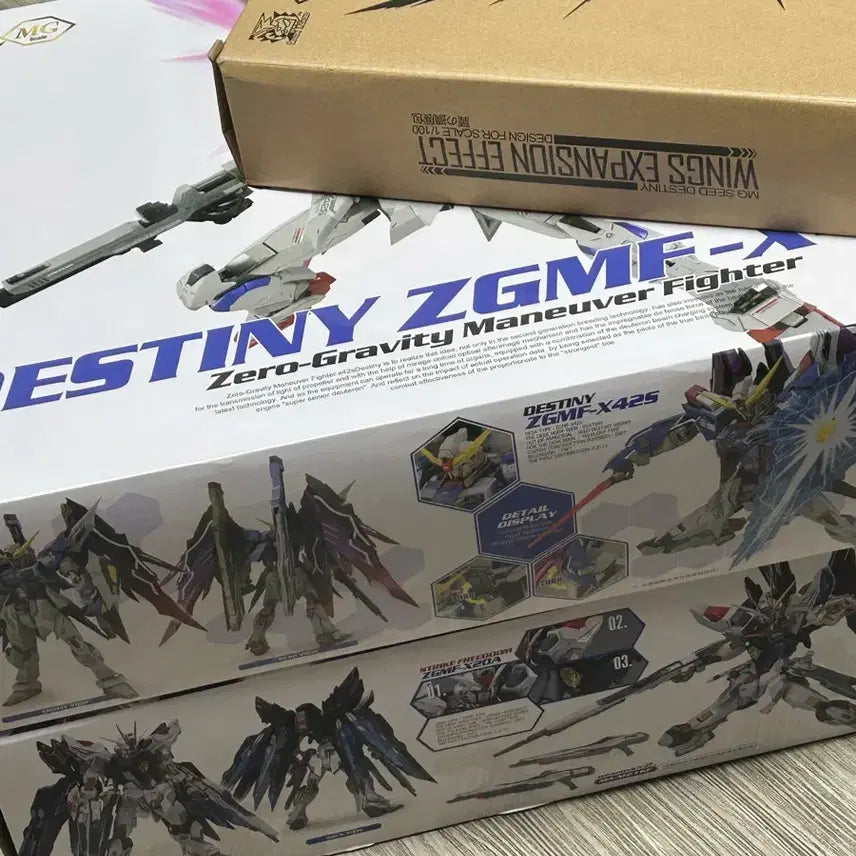 [BUNJANG] YongDoJa MG Destiny Gundam + Destiny Wings of Light Special Set / 용도자 MG 데스티니 + 데스티니 빛의날개 특전