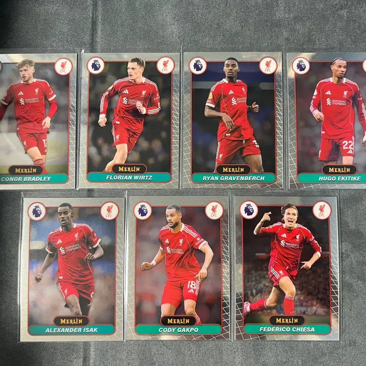 [BUNJANG] Tops Merlin Liverpool Player Card Bundle / 탑스 멀린 리버풀 7장 랏