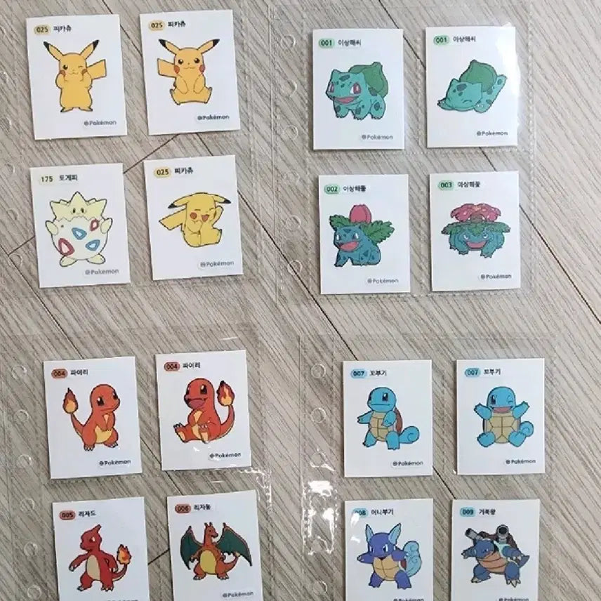 [BUNJANG] Pokemon Stickers (Tti-bbu-ssil) 114 pcs Bundle Set / 포켓몬 띠부씰 114장 일괄판매 <<개당 666원>>