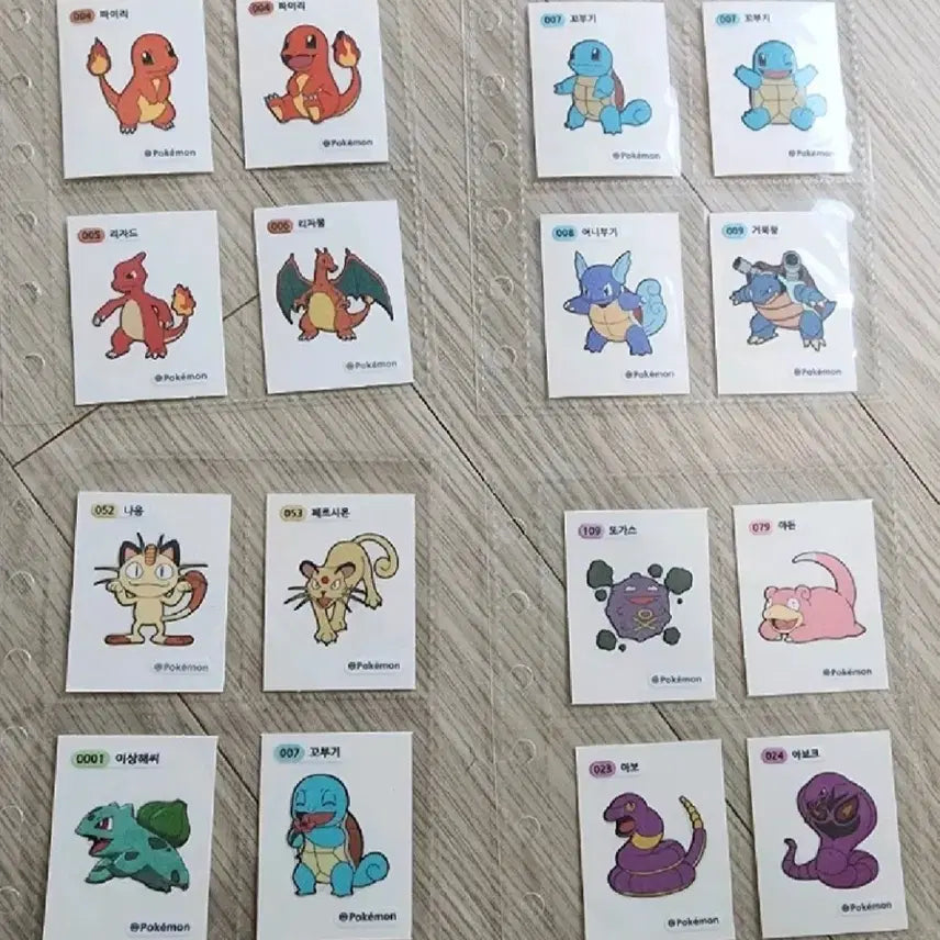 [BUNJANG] Pokemon Stickers (Tti-bbu-ssil) 114 pcs Bundle Set / 포켓몬 띠부씰 114장 일괄판매 <<개당 666원>>