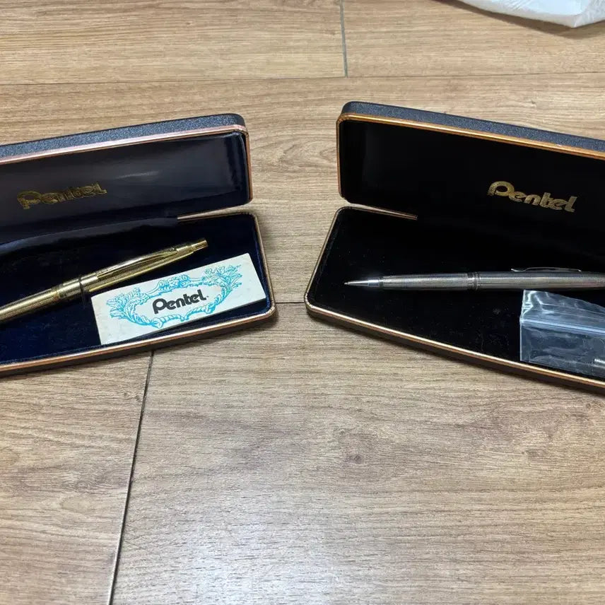 [BUNJANG] Pentel Scepter Sterling Silver/Gold Filled Fountain Pen Set / Pentel Scepter 샤프 스털링 실버/골드 필드 일괄판매