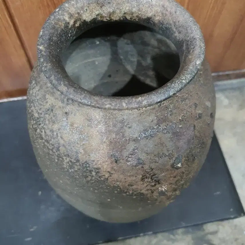 [BUNJANG] 800-Year-Old Goryeo Dynasty Large Flattened Vase / 800년 고려토기 대형 편병