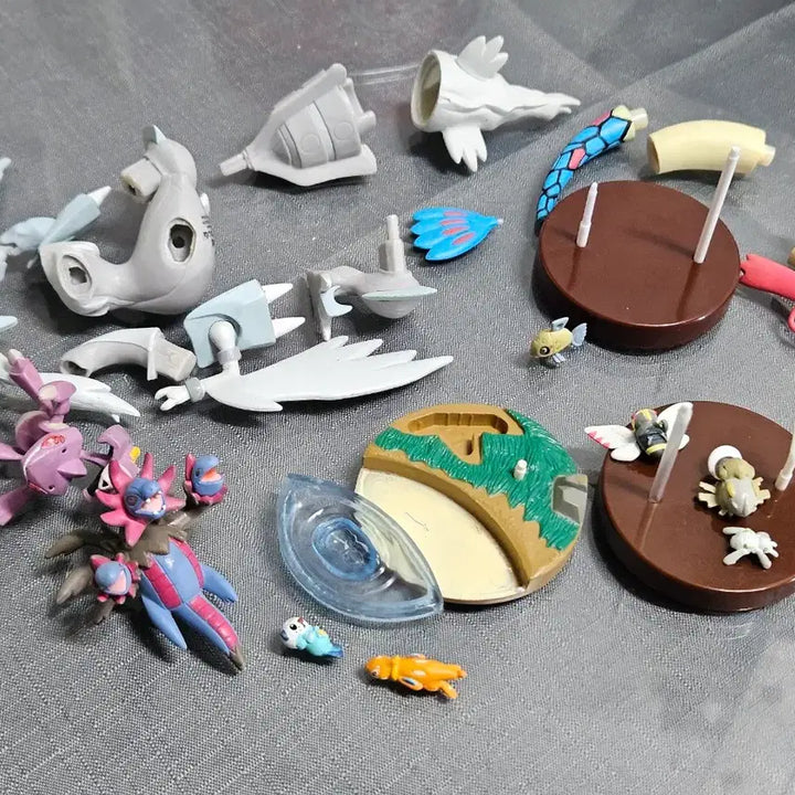 [BUNJANG] Pokemon 3D Figure Collection Milotic Swimming Form &amp; Others Set / 월말할인,7월까지판매)택포,초희귀품)1:40 포켓몬스터 입체도감 피규어 밀로틱 유영폼+기타