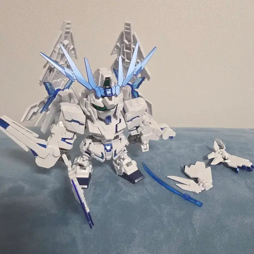 [BUNJANG] Bandai SD Unicorn Gundam Perfectability Full Armor Clear Ver. Model Kit / sd 유니콘 퍼팩트빌리티,풀아머 가조립