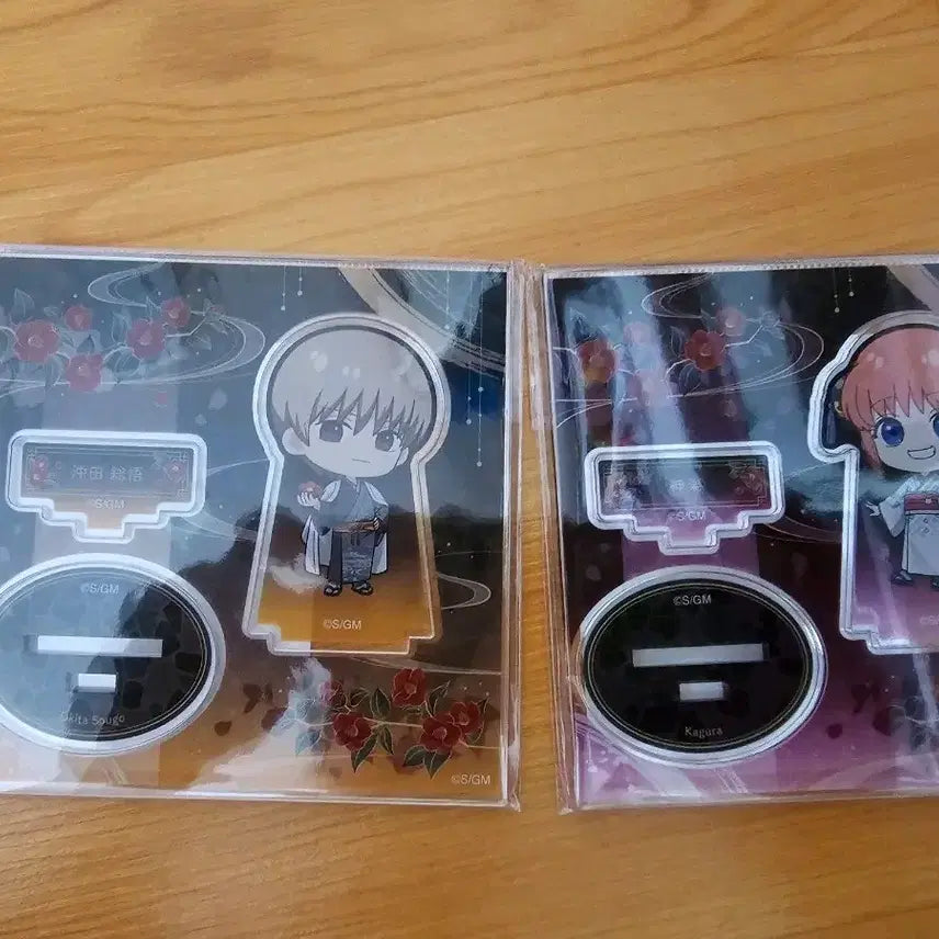 [BUNJANG] Gintama Okita Sougo &amp; Kagura Bushiroad Acrylic Stand Set / 은혼 오키타 소고 카구라 부시로드 아크릴 스탠드 일괄