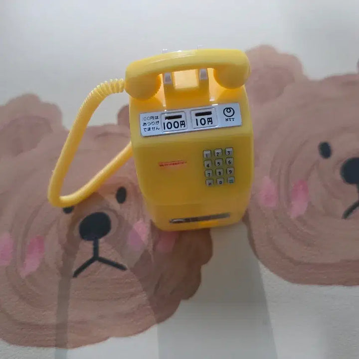 [BUNJANG] NTT East Public Telephone Gacha Figure Miniature by Takara Tomy (Yellow) / ntt동일본 공중전화 가챠 피규어 미니어쳐 타카라토미 노랑