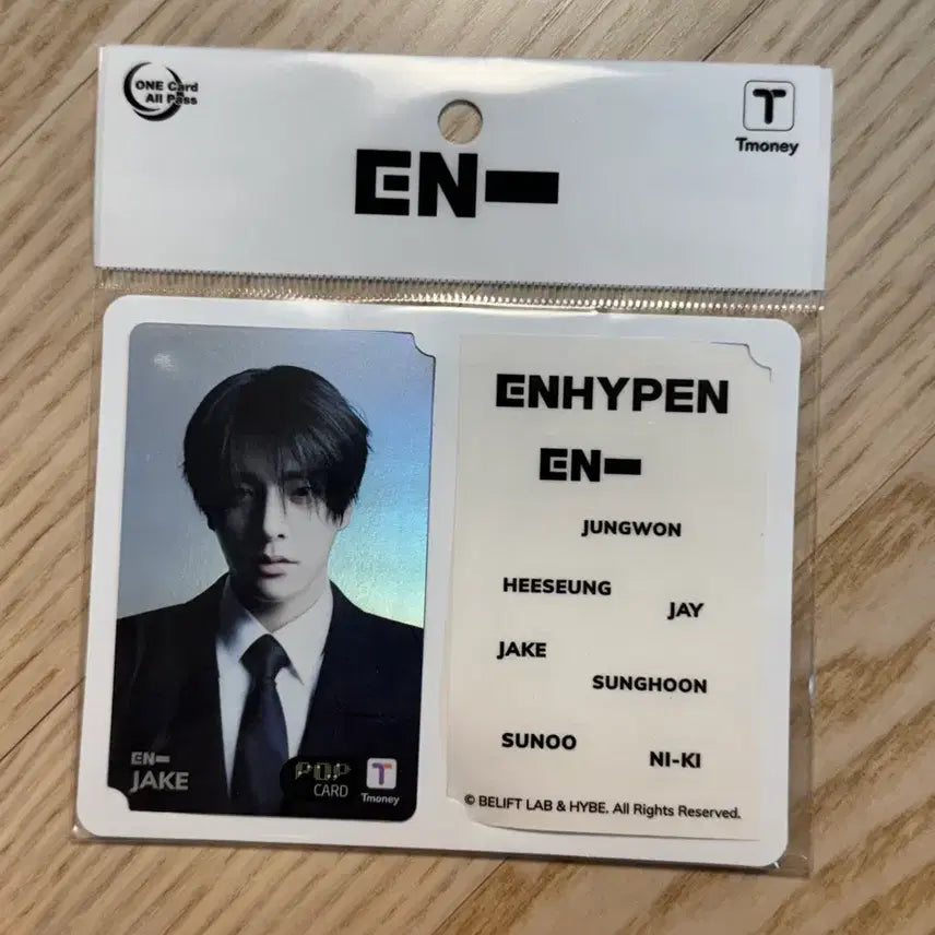 [BUNJANG] ENHYPEN Jake Tmoney Popcard Photocard / 엔하이픈 제이크 포토카드 T머니 팝카드