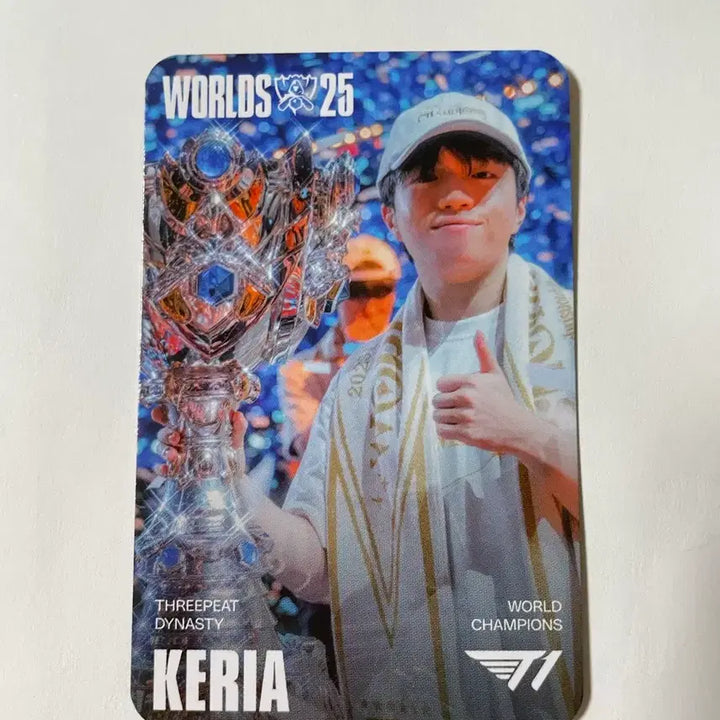 [BUNJANG] T1 Keria 25th Anniversary Seraphine Photocard / MSI 티원 T1 케리아 Keria 25 우승 세라핀  포카
