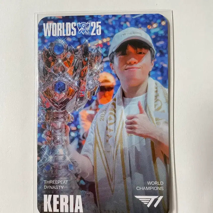 [BUNJANG] T1 Keria 25th Anniversary Seraphine Photocard / MSI 티원 T1 케리아 Keria 25 우승 세라핀  포카