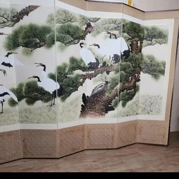 [BUNJANG] Kim Jeong-gyu Seojeon Songhakdo 8-Panel Folding Screen / 송학도 8폭 병풍