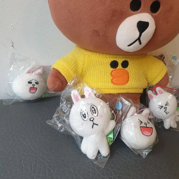 [BUNJANG] Line Friends Brown &amp; Cony Doll Bundle Set / 라인프렌즈 인형 일괄