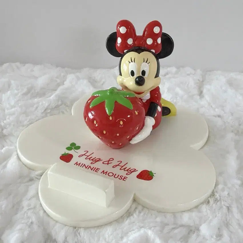 [BUNJANG] Minnie Mouse Strawberry Design Phone Stand / 미니마우스 딸기 핸드폰 거치대