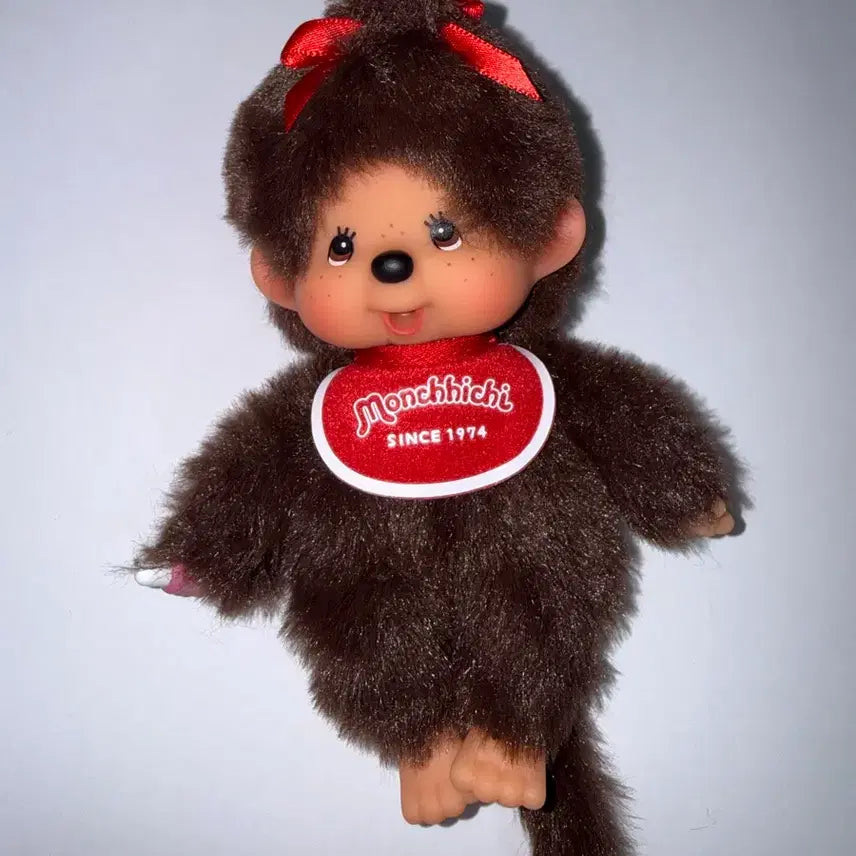 [BUNJANG] Monchhichi Girl Doll Keyring / 몬치치 여아 인형 키링