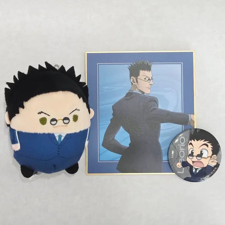 [BUNJANG] Hunter x Hunter Leorio Puwacoring, Shikishi, and Collaboration Cafe Can Badge Bundle Set / 헌터헌터 헌헌 레오리오 후와코로링 색지 캔뱃지 일괄 판매