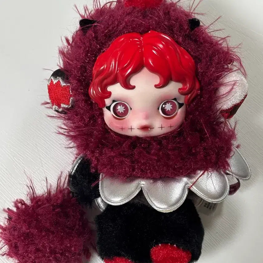 [BUNJANG] Pop Mart Skullpanda "Find Me" Series Gluttony Demon Plush Keychain / 팝마트 스컬판다 인형 키링 가챠 날 찾아봐 탐식귀