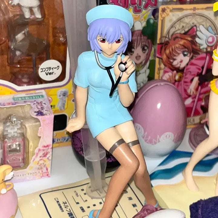 [BUNJANG] Evangelion Ayanami Rei Nurse Figure Extra Nurse / 에반게리온 레이 간호사 피규어 엑스트라 너스 고전 미소녀 피규어