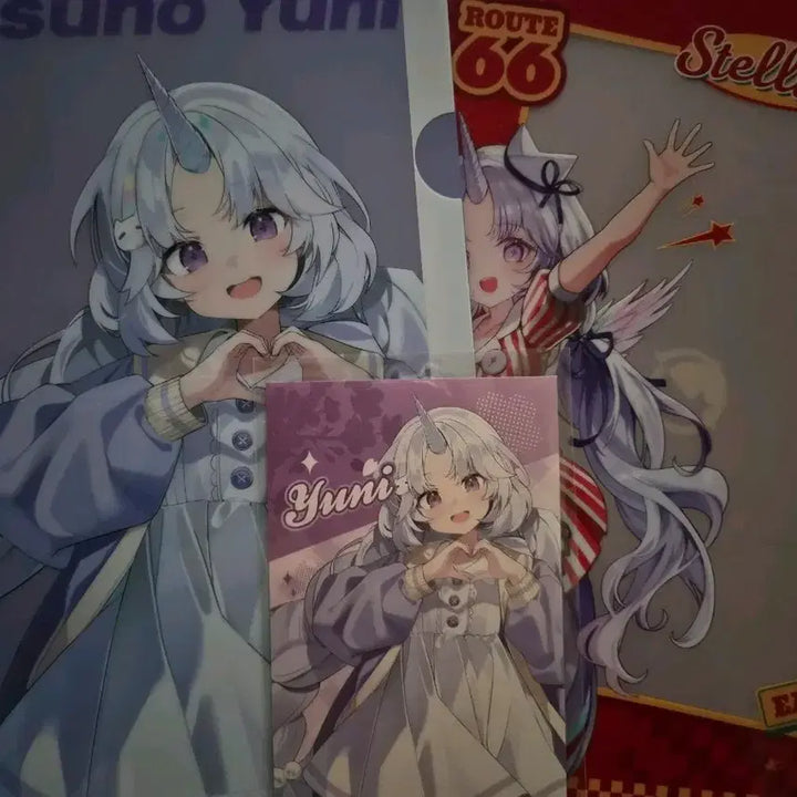 [BUNJANG] Ayanotsuki Yuni Spring Date L-Holder &amp; Postcard Set / 스텔라이브 아야츠노 유니 특전 L홀더