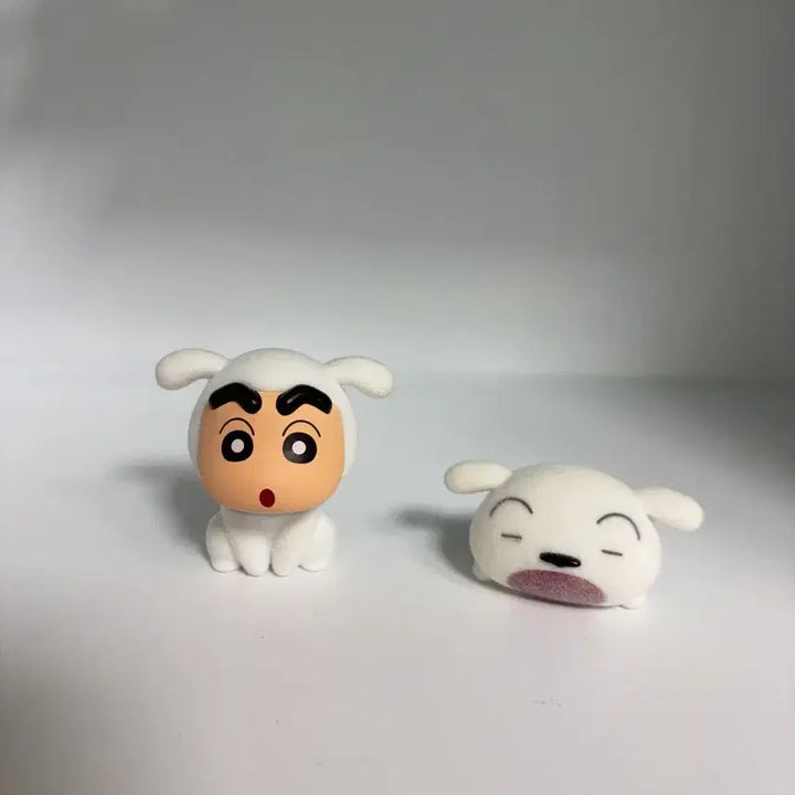 [BUNJANG] Bandai Crayon Shin-chan Shiroi Inu 2-Set Gacha Figures / 반다이  짱구는 못말려 짱구 흰둥이 2set 가챠 피규어