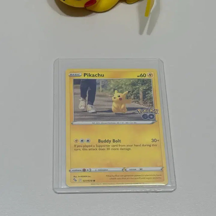 [BUNJANG] Pokemon Card Pikachu GO Version (North America) / 포켓몬 카드 피카츄 GO 버전 (북미)