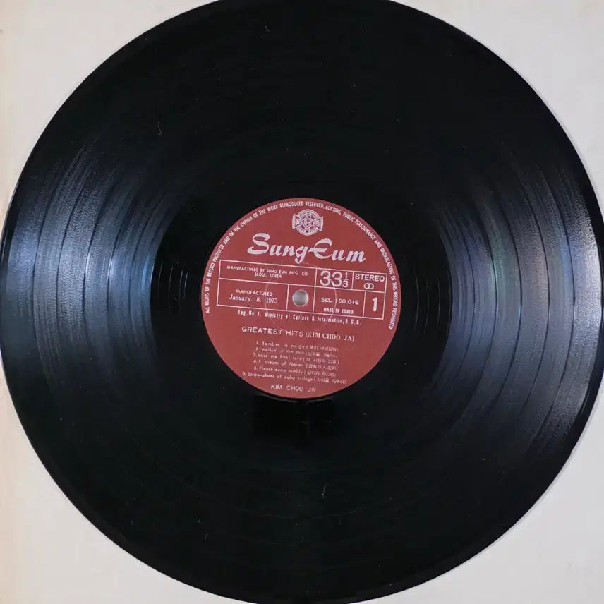 [BUNJANG] Kim Chu Ja Greatest Hits LP / 김추자 <Greatest Hits> LP