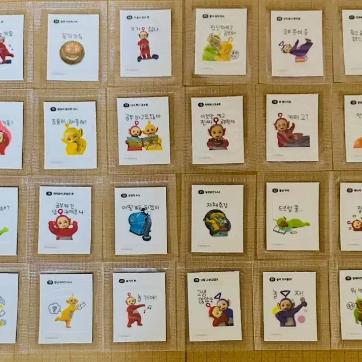 [BUNJANG] Teletubbies Stickers Full Set (32 Types) / 텔레토비 띠부씰 전종 세트(32종)