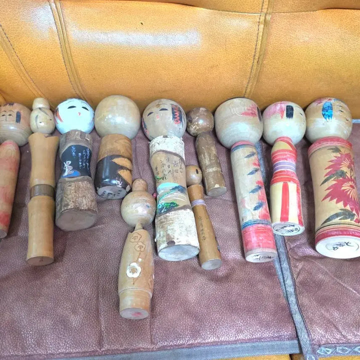 [BUNJANG] Set of 11 Japanese Traditional Wooden Kokeshi Dolls / 일본 전통 목각 코케시인형 11개